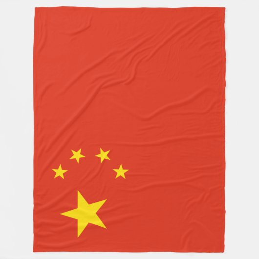 Chinese vlag (China) Fleece Deken (Voorkant)