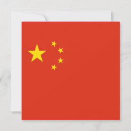Chinese Vlag (China) Kaart