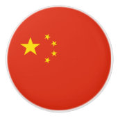 Chinese vlag (China) Keramische Knop (Voorkant)