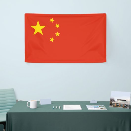 Chinese vlag (China) Spandoek (Beurs)