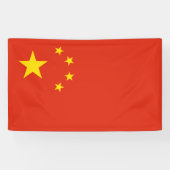 Chinese vlag (China) Spandoek (Horizontaal)