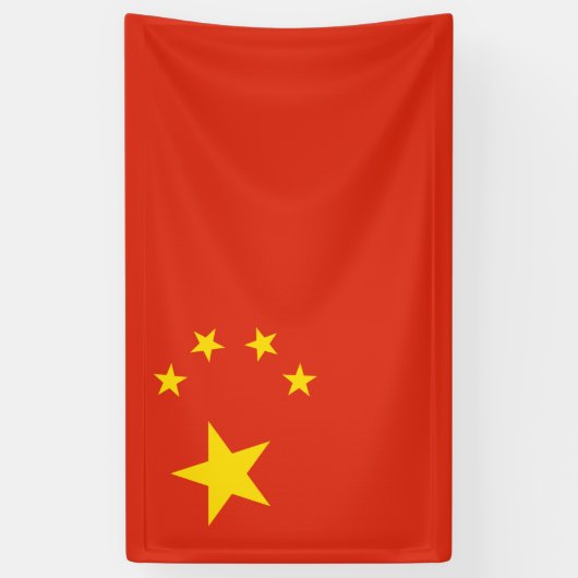 Chinese vlag (China) Spandoek (Verticaal)