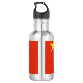 Chinese vlag (China) Waterfles (Achterkant)
