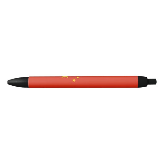 Chinese vlag (China) Zwarte Inkt Pen (Voorkant)