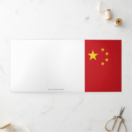 Chinese vlag drieluik kaart