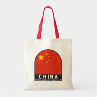Chinese vlag embleem noodlijdende Vintage