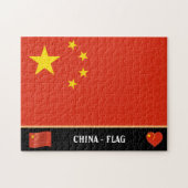 Chinese vlag en China Legpuzzel (Horizontaal)