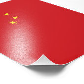 Chinese vlag foto afdruk (Hoek)