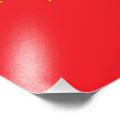 Chinese vlag foto afdruk (Hoek)