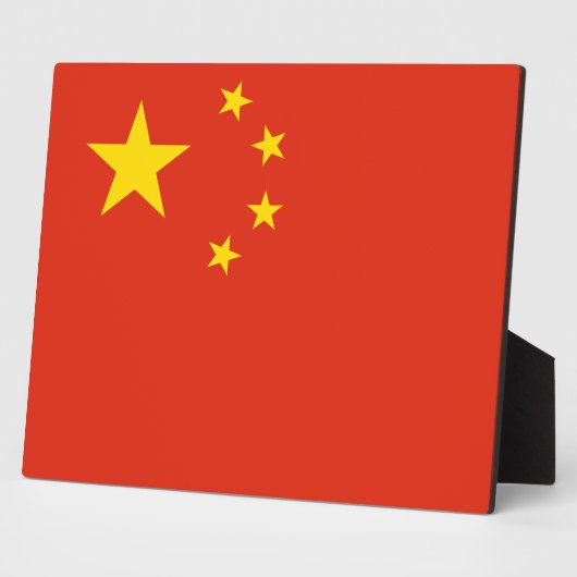Chinese vlag fotoplaat (Zijkant)