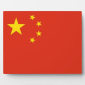 Chinese vlag fotoplaat (Voorkant)