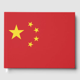 Chinese vlag gastenboek