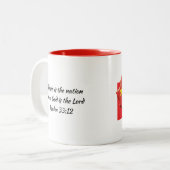 CHINESE VLAG God Bless Gepersonaliseerd ScriptWHIT Tweekleurige Koffiemok (Voorkant links)