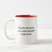 CHINESE VLAG God Bless Gepersonaliseerd ScriptWHIT Tweekleurige Koffiemok (Links)