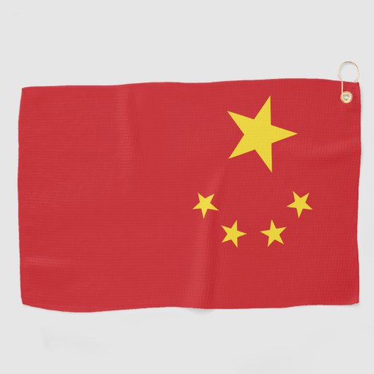Chinese vlag golfhanddoek (Horizontaal)