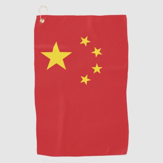 Chinese vlag golfhanddoek (Voorkant)