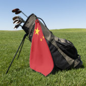 Chinese vlag golfhanddoek (Groen)