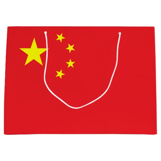 Chinese vlag groot cadeauzakje (Voorkant)