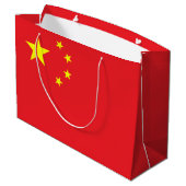 Chinese vlag groot cadeauzakje (Achterkant Gekanteld)