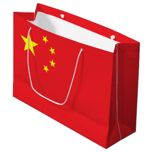 Chinese vlag groot cadeauzakje