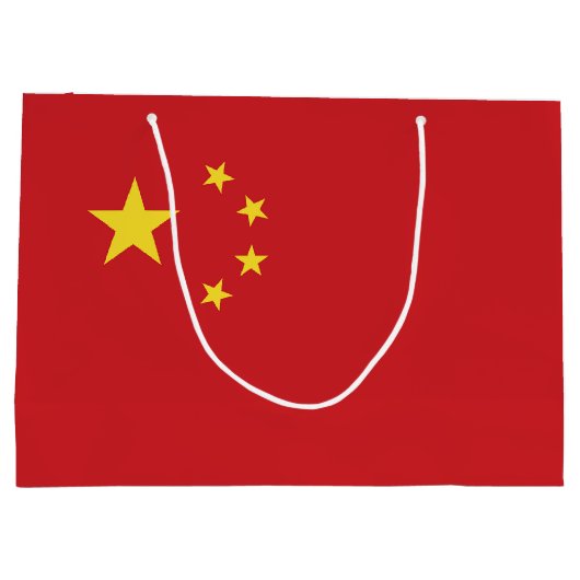 Chinese vlag groot cadeauzakje (Achterkant)