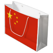 Chinese vlag Grote Cadeautas (Voorkant Gekanteld)