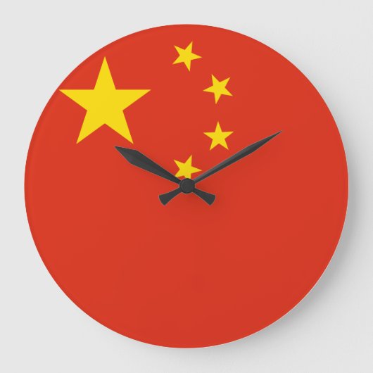 Chinese vlag grote klok (Voorkant)
