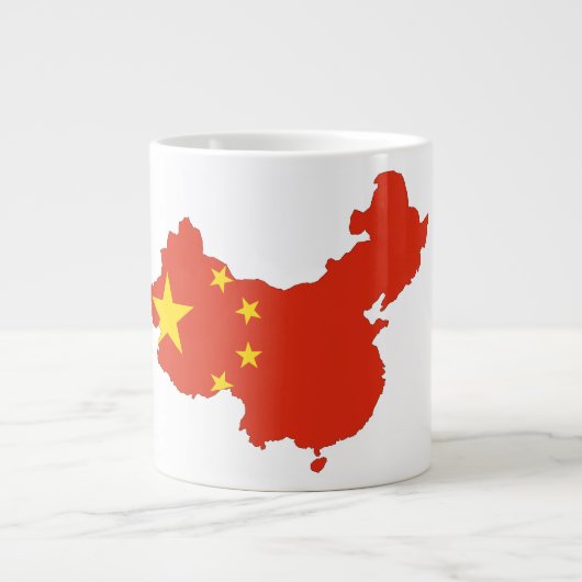 Chinese vlag grote koffiekop (Voorkant)