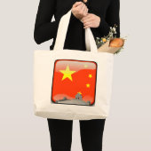 Chinese vlag grote tote bag (Voorkant (product))