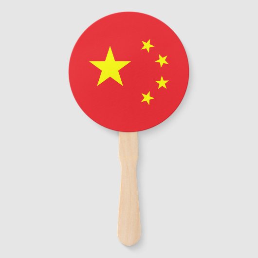 Chinese vlag handwaaier (Voorkant)