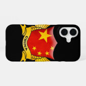 Chinese vlag iPhone 16 hoesje (Achterkant horizontaal)