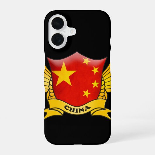 Chinese vlag iPhone 16 hoesje (Achterkant)