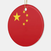 Chinese vlag keramisch ornament (Links)