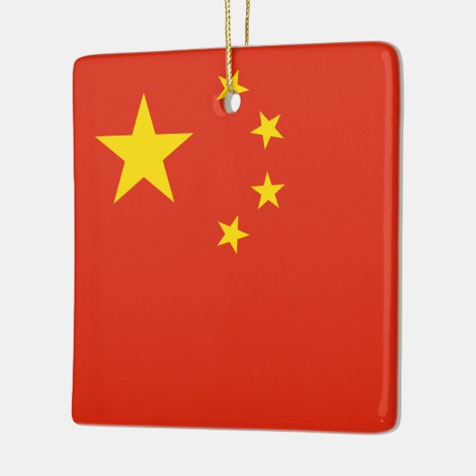 Chinese vlag keramisch ornament (Links)