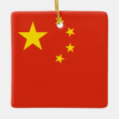 Chinese vlag keramisch ornament (Voorkant)