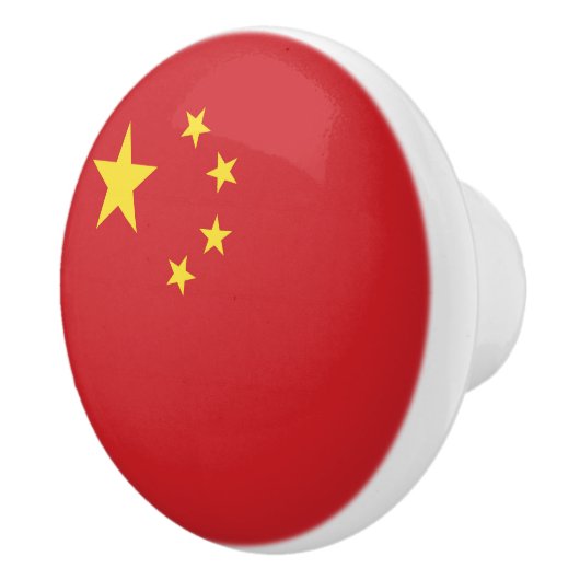 Chinese vlag keramische knop (Rechts)