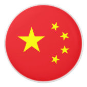 Chinese vlag keramische knop (Voorkant)