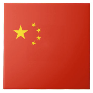 Chinese vlag Keramische Tegel Tegeltje