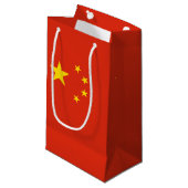 Chinese vlag klein cadeauzakje (Voorkant Gekanteld)