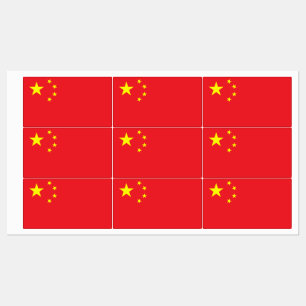 Chinese vlag labels