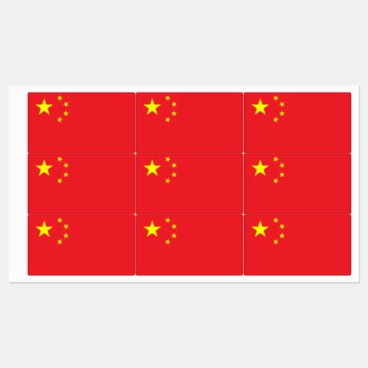 Chinese vlag labels (Vel)