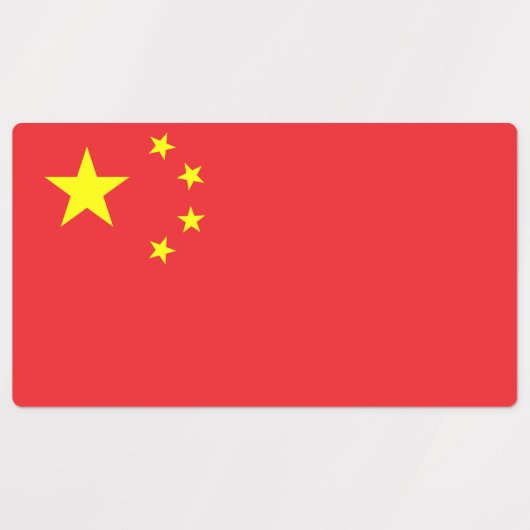 Chinese vlag labels (Design 2)