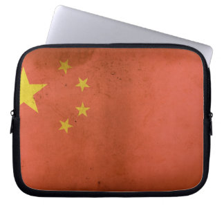 Chinese vlag Laptop Hoesje Sleeve