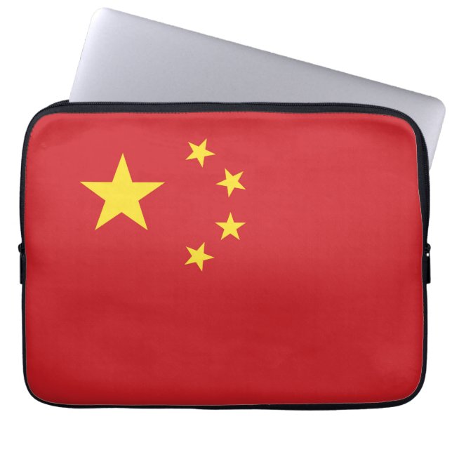 Chinese vlag laptop sleeve (Voorkant)