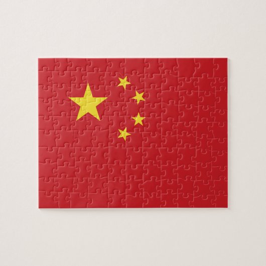 Chinese vlag legpuzzel (Horizontaal)