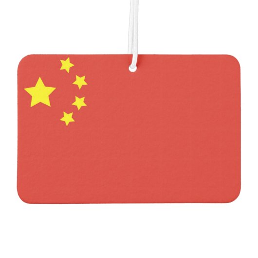 Chinese vlag luchtverfrisser (Achterkant)