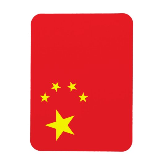 Chinese vlag magneet (Verticaal)