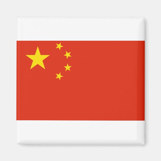 Chinese vlag magneet (Voorkant)