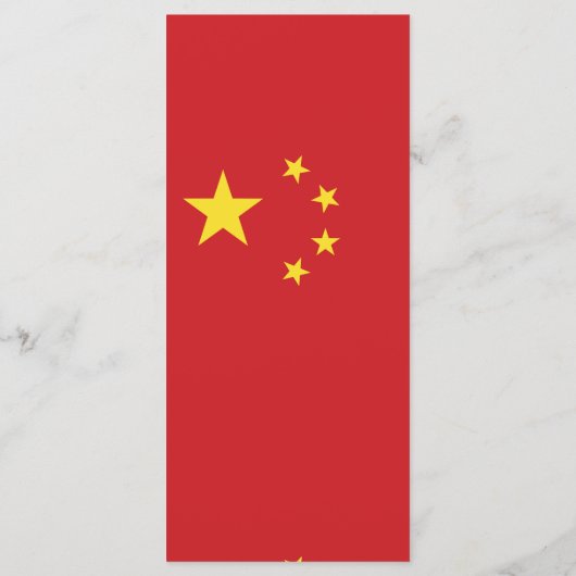 Chinese vlag menu (Achterkant)