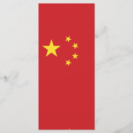 Chinese vlag menu (Voorkant)
